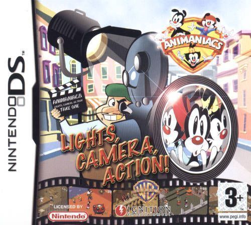Animaniacs - Lights, Camera, Action! (Europe) Game Cover